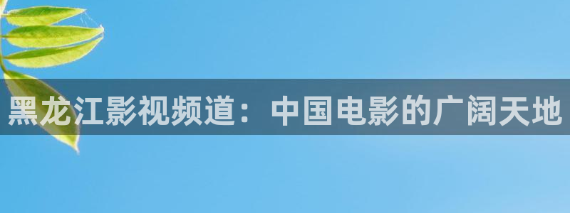 熊猫电影在线看：黑龙江影视频道：中国电影的广阔天地